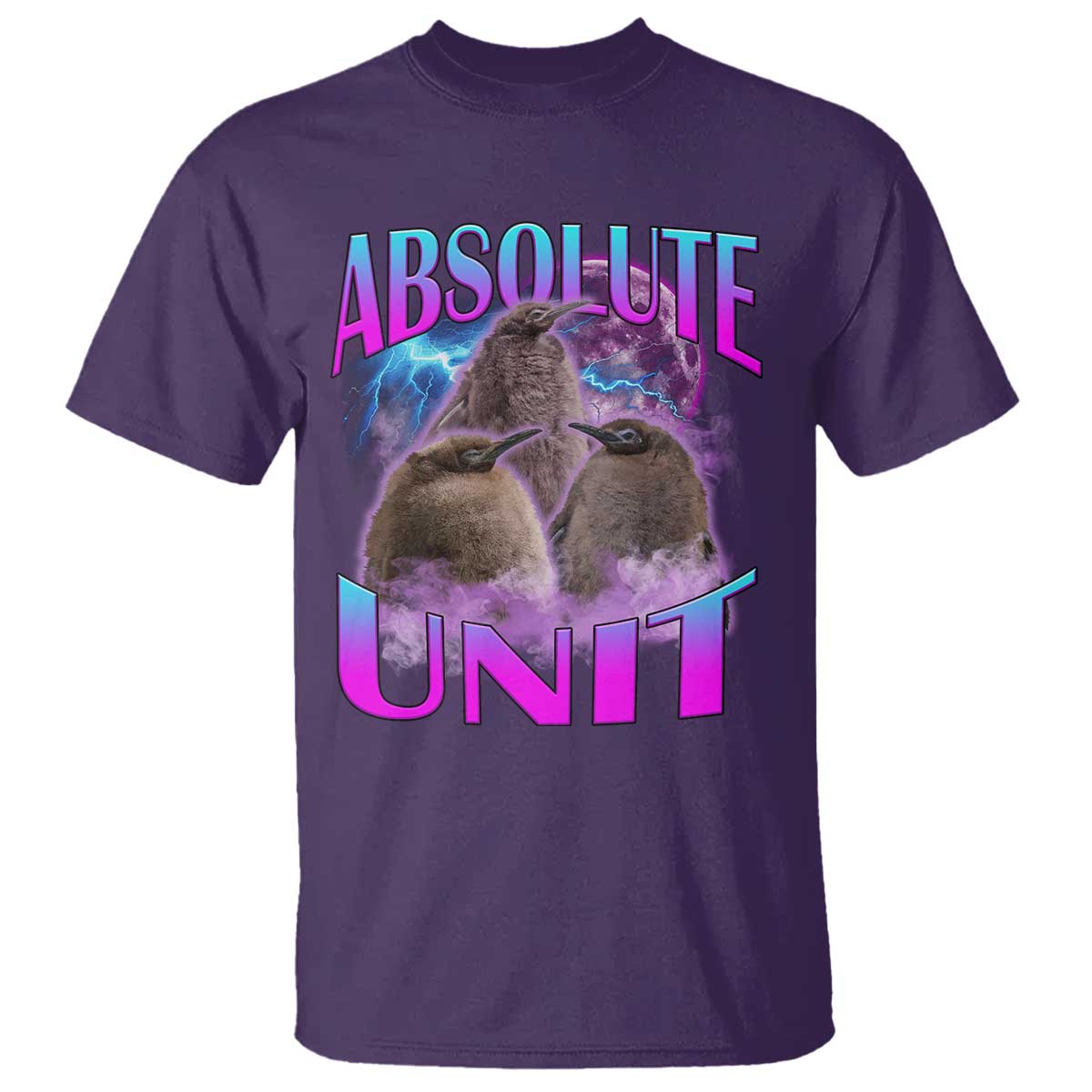 Pesto The Penguin Absolute Unit T Shirt TS09 Purple Print Your Wear