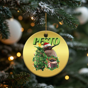 Funny Christmas Pesto Penguin Christmas Ornament TS09 Print Your Wear