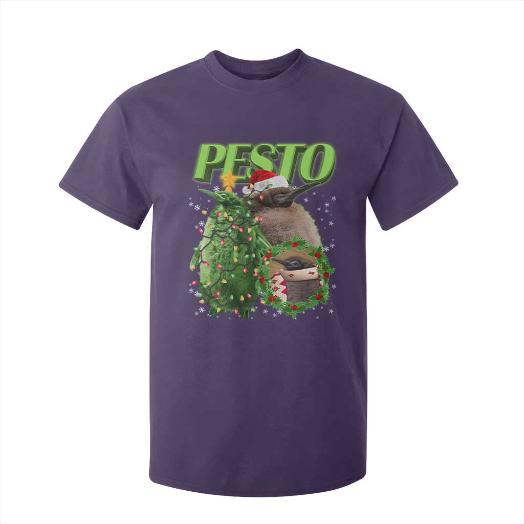 Funny Christmas Pesto Penguin T Shirt For Kid TS09 Purple Print Your Wear
