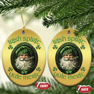 Irish Spirit Yule Merit Christmas Ornament TS09 Oval Gold Print Your Wear