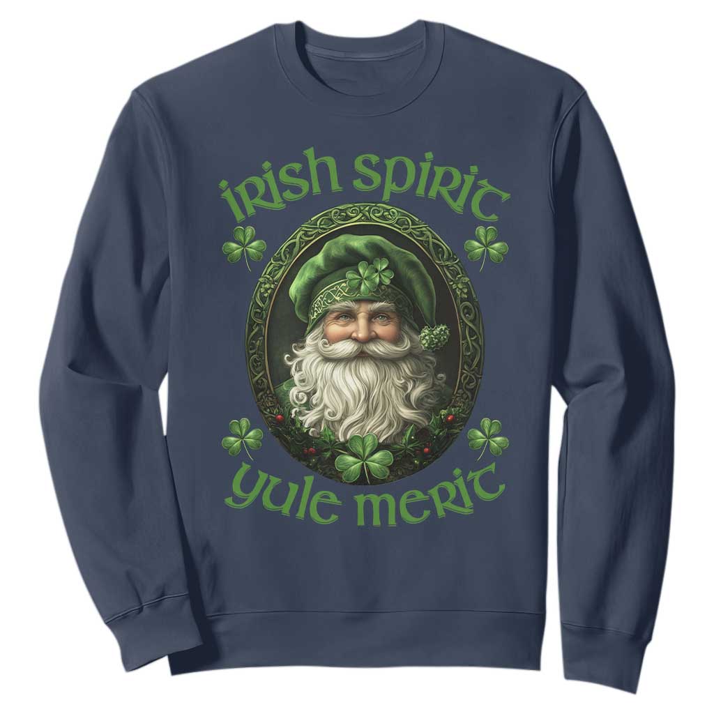 Irish Spirit Yule Merit Sweatshirt TS09 Navy Print Your Wear