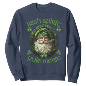 Irish Spirit Yule Merit Sweatshirt TS09 Navy Print Your Wear