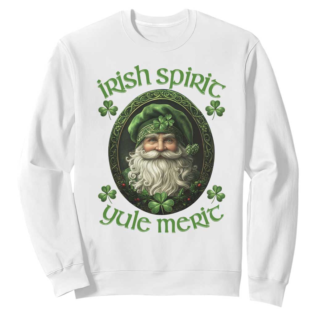 Irish Spirit Yule Merit Sweatshirt TS09 White Print Your Wear