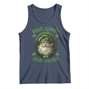 Irish Spirit Yule Merit Tank Top TS09 Navy Print Your Wear