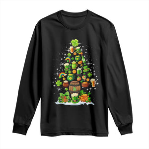 Merry Christmas Tree Irish Long Sleeve Shirt TS09 Black Print Your Wear