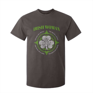 Irish Woman Pride T Shirt For Kid The Soul of A Witch Celtic Shamrock Feminist TS09 Dark Chocolate Print Your Wear