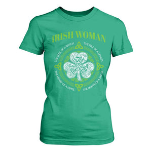 Irish Woman Pride T Shirt For Women The Soul of A Witch Celtic Shamrock Feminist TS09 Irish Green Print Your Wear