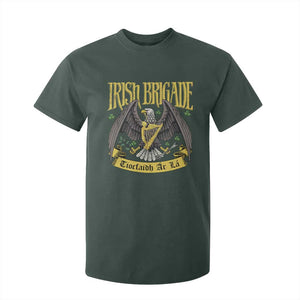 Irish Brigade T Shirt For Kid Tiocfaidh Ár Lá Eagle Patriotic TS09 Dark Forest Green Print Your Wear