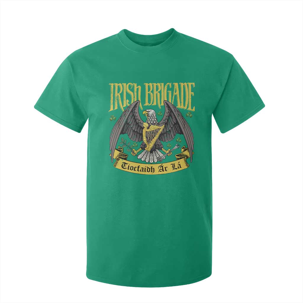 Irish Brigade T Shirt For Kid Tiocfaidh Ár Lá Eagle Patriotic TS09 Irish Green Print Your Wear