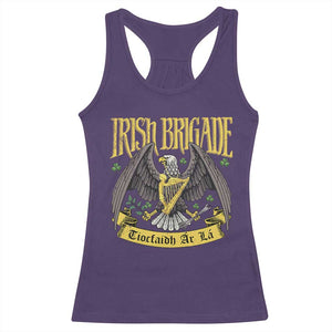 Irish Brigade Racerback Tank Top Tiocfaidh Ár Lá Eagle Patriotic TS09 Purple Print Your Wear