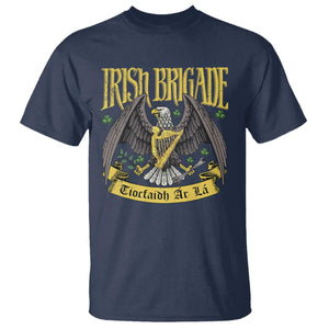 Irish Brigade T Shirt Tiocfaidh Ár Lá Eagle Patriotic TS09 Navy Print Your Wear