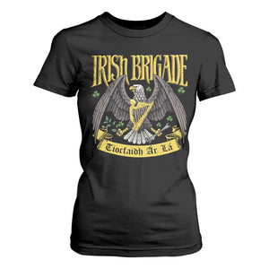 Irish Brigade T Shirt For Women Tiocfaidh Ár Lá Eagle Patriotic TS09 Black Print Your Wear