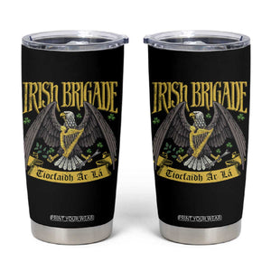 Irish Brigade Tumbler Cup Tiocfaidh Ar La Eagle Patriotic TS09 Black Print Your Wear