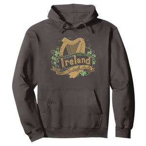 Irish Brigade Hoodie Tiocfaidh Ár Lá Coat Of Arms Kingdom Ireland TS09 Dark Chocolate Print Your Wear