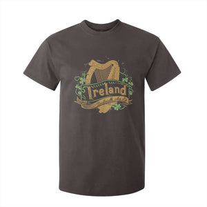 Irish Brigade T Shirt For Kid Tiocfaidh Ár Lá Coat Of Arms Kingdom Ireland TS09 Dark Chocolate Print Your Wear