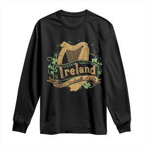 Irish Brigade Long Sleeve Shirt Tiocfaidh Ár Lá Coat Of Arms Kingdom Ireland TS09 Black Print Your Wear