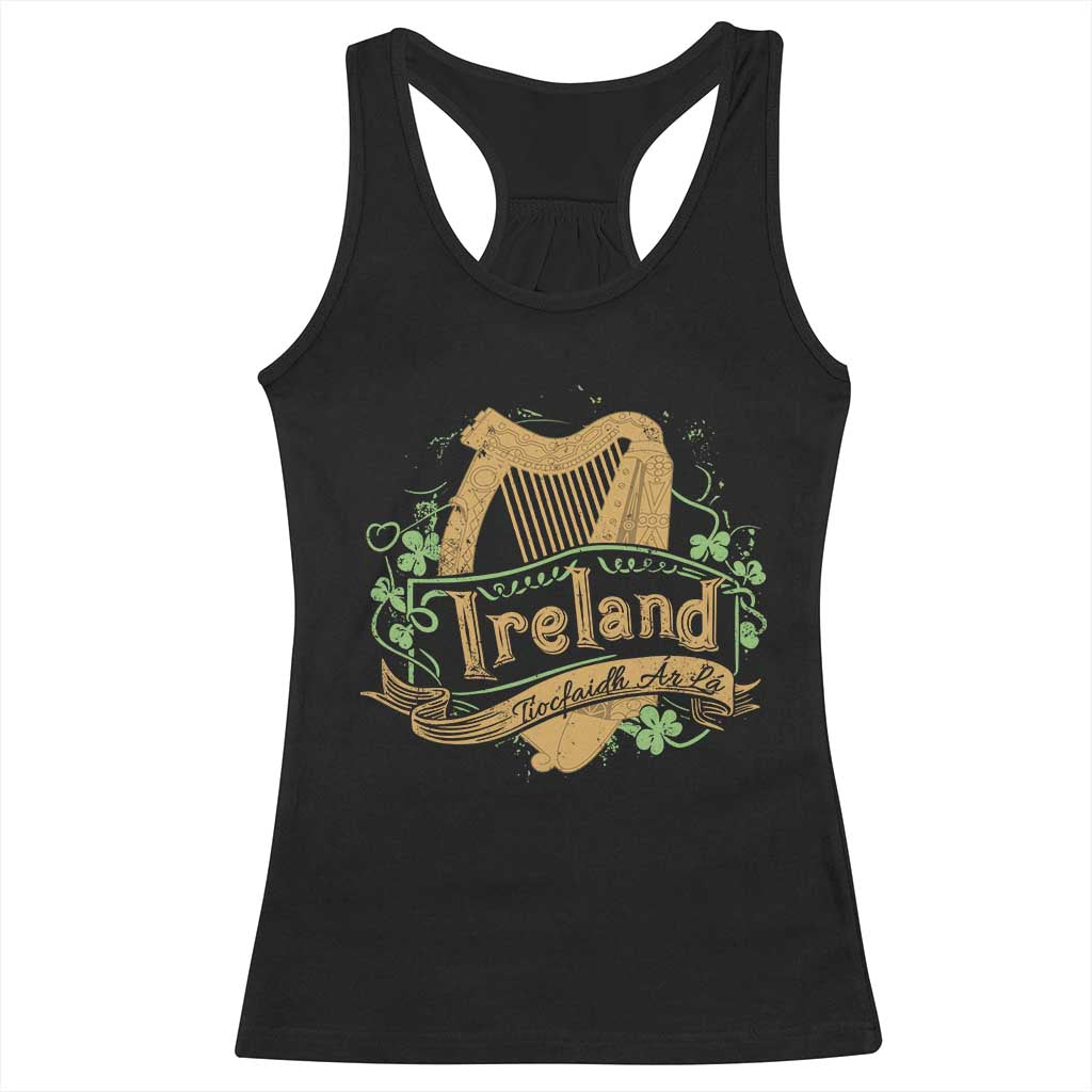 Irish Brigade Racerback Tank Top Tiocfaidh Ár Lá Coat Of Arms Kingdom Ireland TS09 Black Print Your Wear