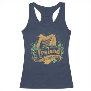 Irish Brigade Racerback Tank Top Tiocfaidh Ár Lá Coat Of Arms Kingdom Ireland TS09 Navy Print Your Wear