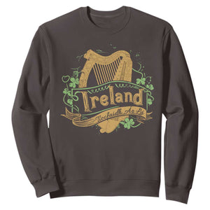 Irish Brigade Sweatshirt Tiocfaidh Ár Lá Coat Of Arms Kingdom Ireland TS09 Dark Chocolate Print Your Wear