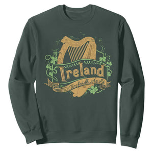 Irish Brigade Sweatshirt Tiocfaidh Ár Lá Coat Of Arms Kingdom Ireland TS09 Dark Forest Green Print Your Wear