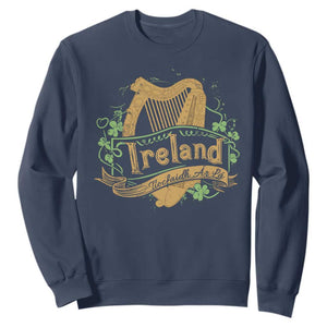 Irish Brigade Sweatshirt Tiocfaidh Ár Lá Coat Of Arms Kingdom Ireland TS09 Navy Print Your Wear