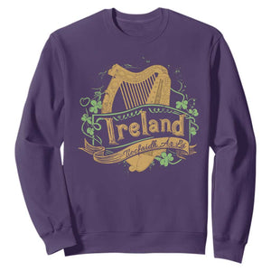 Irish Brigade Sweatshirt Tiocfaidh Ár Lá Coat Of Arms Kingdom Ireland TS09 Purple Print Your Wear