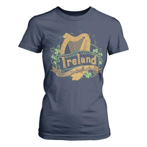 Irish Brigade T Shirt For Women Tiocfaidh Ár Lá Coat Of Arms Kingdom Ireland TS09 Navy Print Your Wear