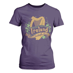 Irish Brigade T Shirt For Women Tiocfaidh Ár Lá Coat Of Arms Kingdom Ireland TS09 Purple Print Your Wear