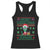 Funny Xmas Alien Santa Racerback Tank Top Merry Christmas Humans UFO Outer Space TS09 Black Print Your Wear