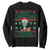 Funny Xmas Alien Santa Sweatshirt Merry Christmas Humans UFO Outer Space TS09 Black Print Your Wear