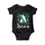 Funny Xmas UFO Believe Baby Onesie TS09 Black Print Your Wear