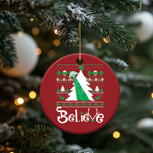 Funny Xmas UFO Believe Christmas Ornament TS09 Print Your Wear