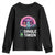 Funny Valentine's Day Youth Sweatshirt Single Or Taken Alien UFO TS09 Black Print Your Wear