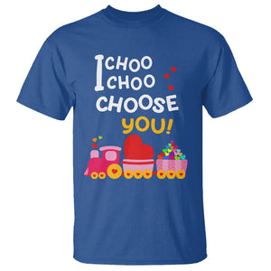 Valentine's Day T Shirt I Choo Choo Choose You Love Train Heart TS09 Royal Blue Printyourwear