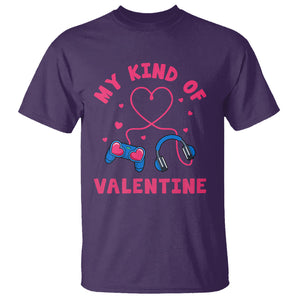 Valentine's Day T Shirt My Kind Of Valentine Gaming Gamer Men Boy Kid TS09 Purple Printyourwear