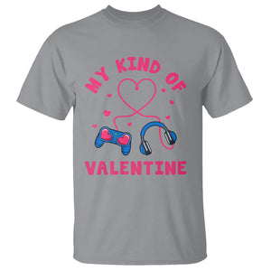 Valentine's Day T Shirt My Kind Of Valentine Gaming Gamer Men Boy Kid TS09 Sport Gray Printyourwear