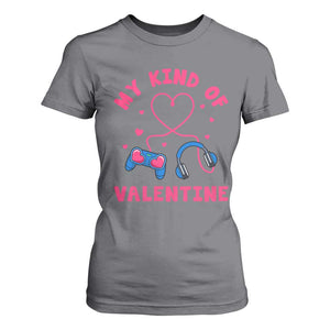 Valentine's Day T Shirt For Women My Kind Of Valentine Gaming Gamer Men Boy Kid TS09 Charcoal Print Your Wear