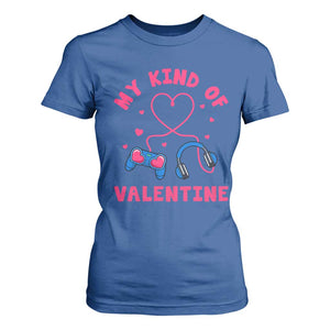 Valentine's Day T Shirt For Women My Kind Of Valentine Gaming Gamer Men Boy Kid TS09 Royal Blue Print Your Wear