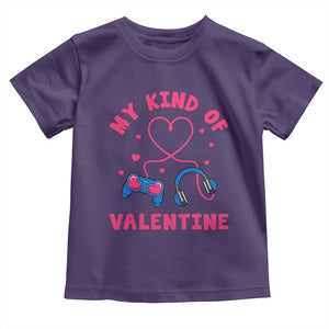 Valentine's Day Toddler T Shirt My Kind Of Valentine Gaming Gamer Men Boy Kid TS09 Purple Print Your Wear