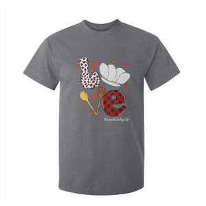 Valentine's Day T Shirt For Kid LOVE Lunch Lady Life TS09 Charcoal Print Your Wear