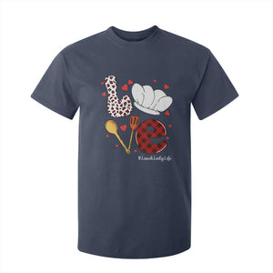 Valentine's Day T Shirt For Kid LOVE Lunch Lady Life TS09 Navy Print Your Wear