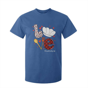 Valentine's Day T Shirt For Kid LOVE Lunch Lady Life TS09 Royal Blue Print Your Wear