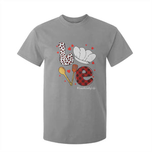 Valentine's Day T Shirt For Kid LOVE Lunch Lady Life TS09 Sport Gray Print Your Wear