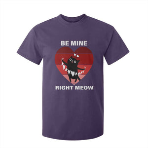 Valentine's Day T Shirt For Kid Be Mine Right Meow Funny Cat Lover TS09 Purple Print Your Wear