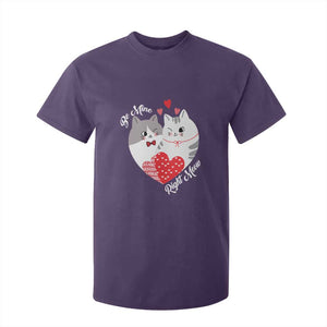 Valentine's Day Funny Cat Lover T Shirt For Kid Be Mine Right Meow TS09 Purple Print Your Wear