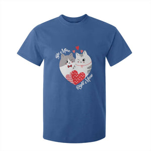 Valentine's Day Funny Cat Lover T Shirt For Kid Be Mine Right Meow TS09 Royal Blue Print Your Wear