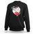 Valentine's Day Sweatshirt Be Mine Right Meow Funny Cat Lover TS09 Black Printyourwear