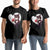 Valentine's Day Couple Matching T Shirt Tuxedo Cat Valentine Heart for Kitten and Animal Lovers TS09 Black Print Your Wear