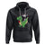 Valentine's Day Hoodie Cat Riding Dinosaur Cool Tuxedo On Suit And Take Rose TS09 Black Printyourwear