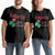 Valentine's Day Couple Matching T Shirt Rawr Means Love You in Dinosaur Cute Heart Ballon TS09 Black Print Your Wear